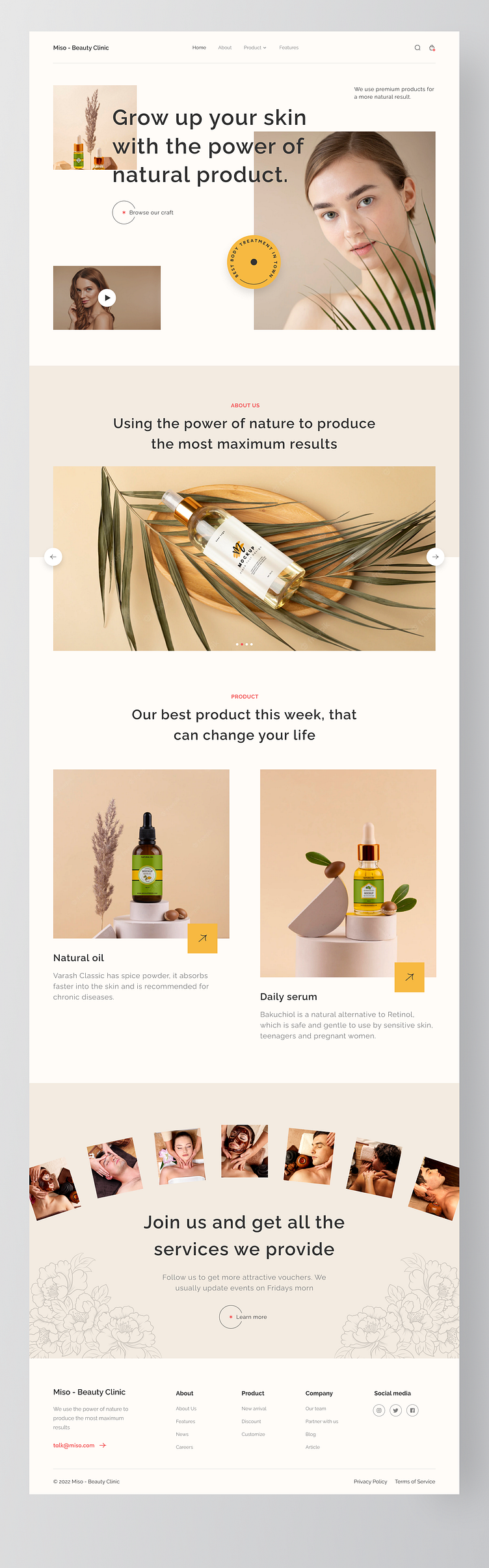 Miso - Beauty Landing Page Animation 💄 by Fandit Giovani® for Odama on ...