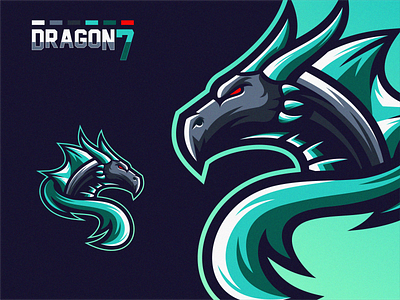 dragon logo design art artwork brand branding character designs dragon esport esports games logo masculine sports vector