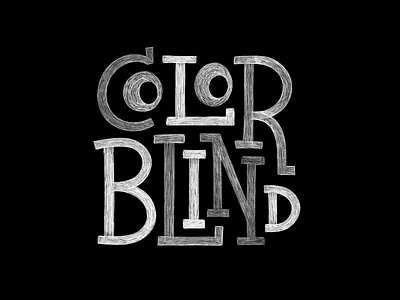 Colorblind colorblind eyes font handlettering lettering letters slab typography