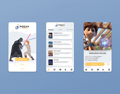 Arena Cineplex App Redesign app app design design movie movie app ui ui design ui ux uidesign uiux ux ux design uxdesign web