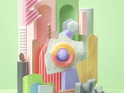 Breathing Space 3d adobe art cinema4d design graphic design illustration inspiration modern octane