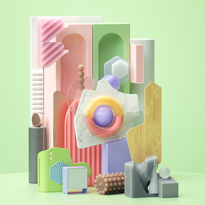Breathing Space 3d adobe art cinema4d design graphic design illustration inspiration modern octane