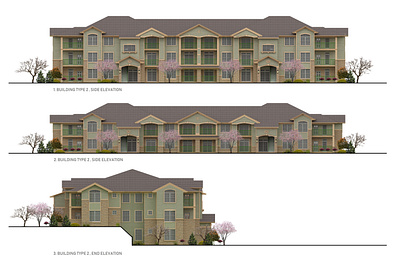 2D Color Elevation Rendering for Condominiums in Colorado 2d 3d 3dmodelling 3drendering 3dsmax architect architecture building design condominiums designs elevation exterior floorplan homebuilder property realestate realestateagent realtor rendering visualization