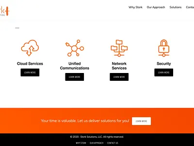 stork services page brand indentity branding flat icon icon set minimal ui ux web web design web development website wordpress