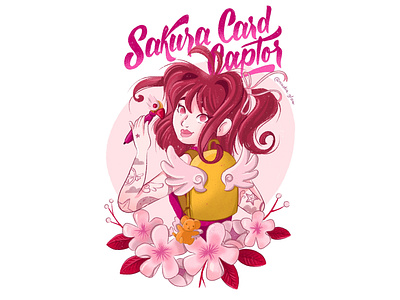 Sakura Card Captor art character character design characterdesign characters design digitalart draw drawing illustration illustration art illustrations ipadpro lettering lettering art lettering artist sakura sakuracardcaptor type typography