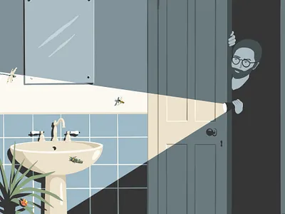 Insects 2 editorial illustration illustration insects ipad pro ipadpro ladybug procreate