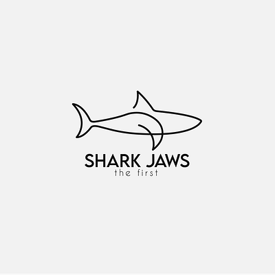 Shark Jaws black black and white design illustration illustrator jaws logo shark shark logo