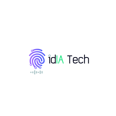 Tech logo apple blue digital green ia identity illustration siri tech tech logo technology vocal