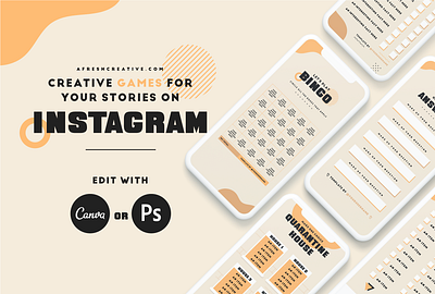 Instagram Story Games Template graphic design instagram instagram stories instagram template