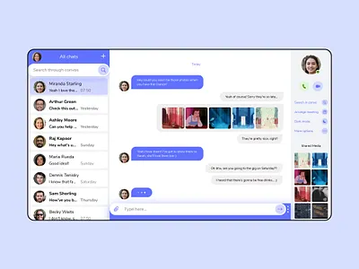 Daily UI 013 Direct Messaging app dailyui design flat minimal ui ux web