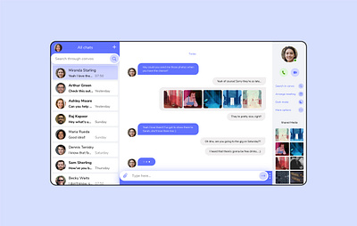 Daily UI 013 Direct Messaging app dailyui design flat minimal ui ux web