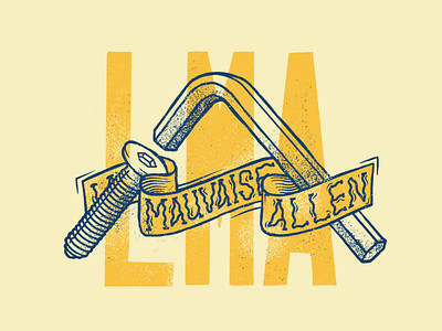 Mauvaise Allen illu lettering handdrawn