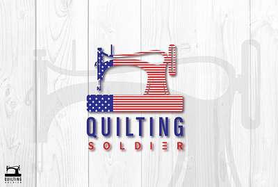 Modern logo design america american flag beautifu logo design design flat logo minimal minimalist design minimalist logo quilting soldier ui ux vector