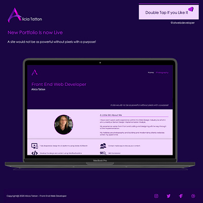New portfolio now live @ www.atwebdeveloper.co.uk branding design logo ui ux web webdesign webdesigner webdeveloper website