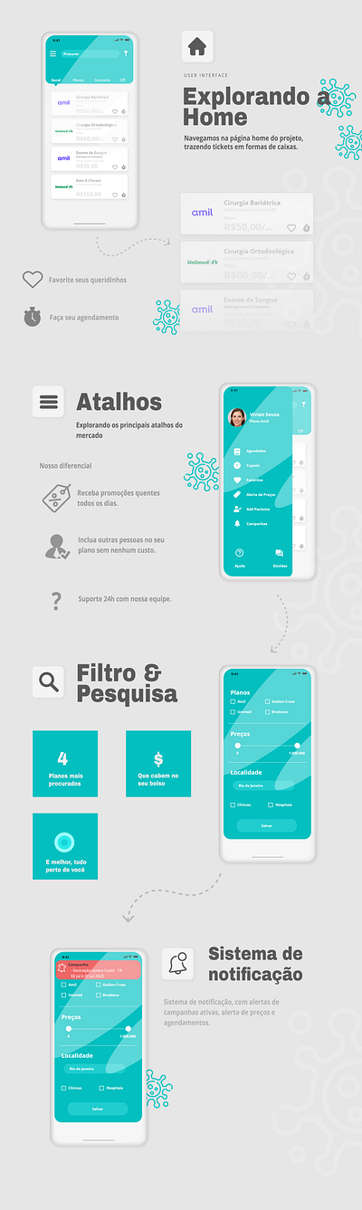 Encontre Clínicas Próximas adobe photoshop adobexd app branding design app minimal product social app user interface userexperience userexperiencedesign userinterface