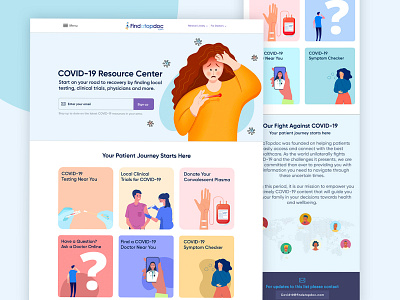 pja colors concept covid covid 19 doctorsite graphic illustration inspiration muzli patient ui uiuxdesign ux web webdesign website design