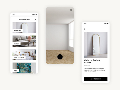 Interior Design App for Apartments app design design ecommerce modern design software software design ui ui design ux ux design visual design