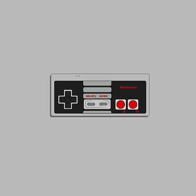 Nintendo NES controller adobe adobe illustrator benin cotonou design dribbble illustration nes nigerian nintendo nintendo switch pinterest vector