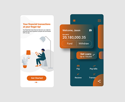 Finance app branding design figma finance finance app financial simple