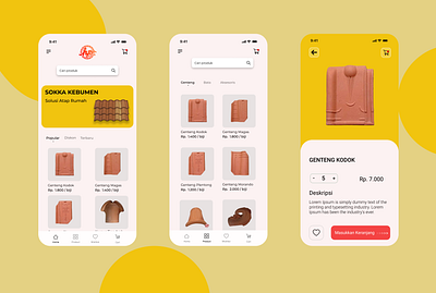 Ecom Roof Apps andorid app clean design ecommerce ecommerce app ecommerce design iphone mobile mobile app mobile app design mobile design roof ui ui design