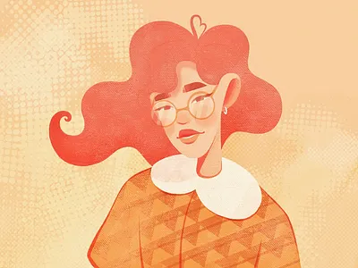 Draw this in your style character girl illustration