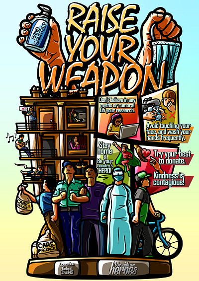 Raise Your Weapon digital art graphic design illustration photoshop