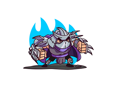 where are the turtles ?!! angry cartoon character cute enemy mascot mask namilurihas ninja turtle shredder simple sticker teenage mutant ninja turtles