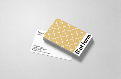 Flint Farm Business Card brand brand design brand identity branding business card graphic design logo logo design logodesign print