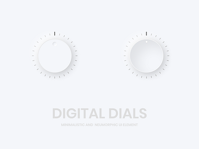 Digital Dials design dials digital figma flat illustration illustrator light minimal neumorphic neumorphism soft softui ui ux