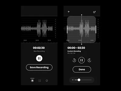 Call Recording App Concept ui ux