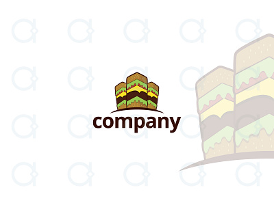 Burger Logo bar burger burgers cafe city cooking culinary design fast food hamburger hamburgers junk logo recipe restaurant resto team town urban