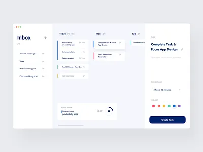 Productivity App UI V1 analytics app application clean dashboard flat goals interface minimal portal product design productivity app project management pwa task manager todo app ui design ux design web app web app design