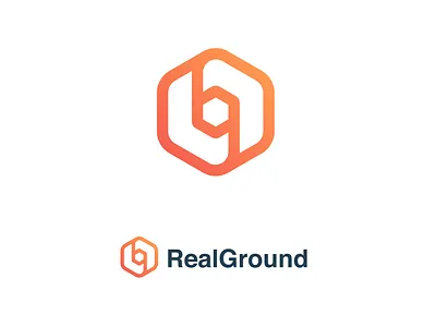 RealGround agency branding flat g logo graphic design happy home logo minimalist playful r logo realestate realism