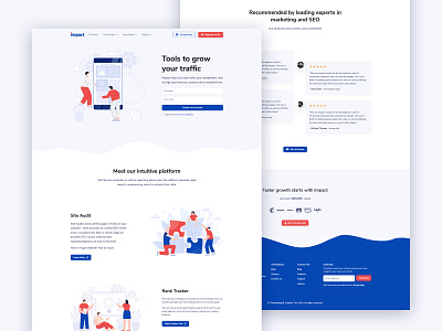 Impact Design System admin design admin template bootstrap 4 dashboard free freebie illustration input landing landing page responsive testimonial ui kit web deisgn web design