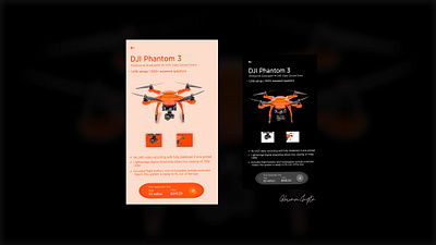 Drone app design illustration ui vector web