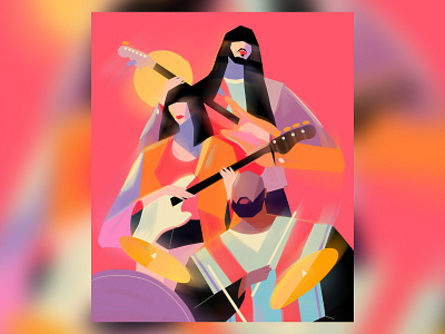 Khruangbin 💙 band characterdesign dj fanart illustration khruangbin lauralee markspeer music psychedelia