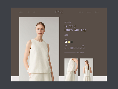 dailyUI #012 eCommerce Shop - COS redesign app app design branding dailyui desktop ecommerce fashion gui lookbook mobile pc redesign sketch ui ui design ux webdesign