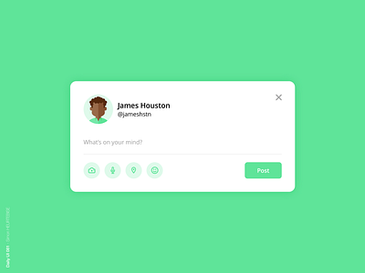 Daily UI 081 - Status Update 081 daily 100 challenge dailyui dailyui081 dailyuichallenge design illustration post statusupdate ui uidesign uiux userinterface uxdesign webdesigner