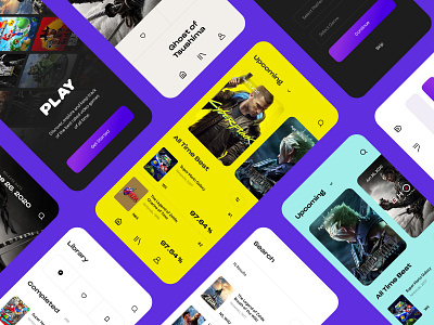 Play App Design app art direction branding cyberpunk design dubai game gaming logo nintendo playstation ui ux video game video games web web design webdesign website xbox