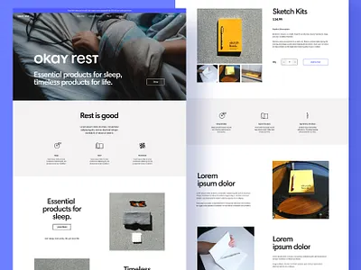 💤 Okay Rest Website Design & Branding behance behance project branding agency branding and identity color palette graphic design icon set logo collection logo designer logotype marks mockup purple sleep symbol ux ui design website website design