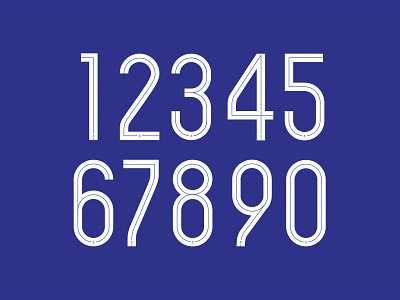 Numbers design for FC "Mariupol" branding clothes football numbers sports brand sports design sportswear typography