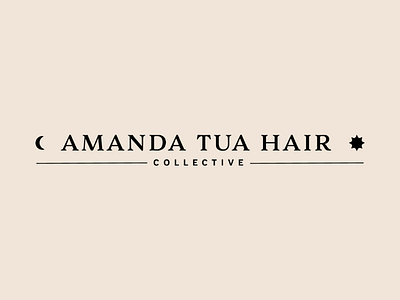 ATHC Detail 4 hair hairstylist logo moon sun wordmark