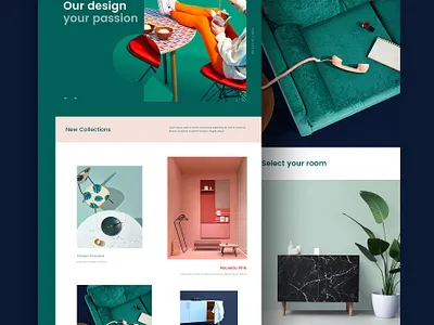 Contemporary Homeware Store architecture colour design ecommerce furniture green interface interface design interior interior design minimal modern photography store ui ux web design webdesign