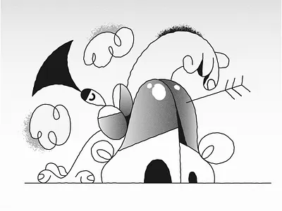 Monday mood! arrows character design design illustration product ui webdesign