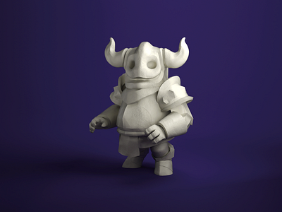 HellKnight (WIP) blender character clay doh hell knight sculpt zbrush