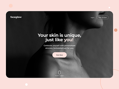 Skincare website dribbbble flat health interface minimal mobile app modern skincare typography ui