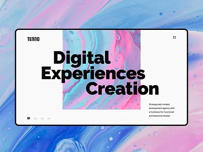 TENNO Creative Template agency clean minimal modern portfolio psd template sketch template studio template theme ui ux web web design
