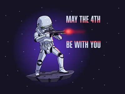 Stormtrooper design flat design illustration starwars starwarsday stormtrooper vector