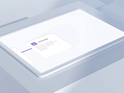 Animated App UI - Design process timeline agency animated mockup animation app design card design cards cards ui interaction design interface matte micro interaction mobile app mobile ui mockup process tablet ui ux