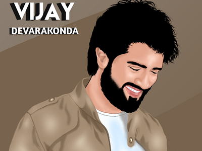 Vijay Devarakonda 1 3d actor art artwork brush design drawing glow graphics illustration movie painting pencil portrait tracing vector vector art